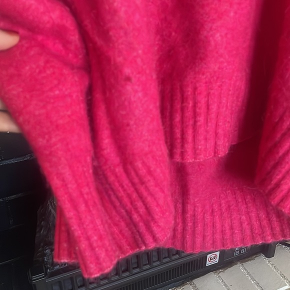 3:1 Phillip Lim Sweater Women S Relaxed Oversized Pink Barbiecore Alpaca Blend - Picture 3 of 6